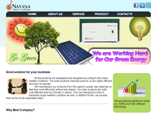 Tablet Screenshot of nayanasolar.com